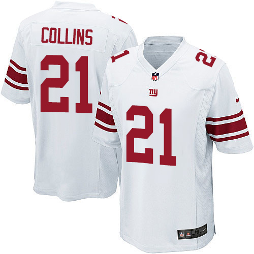 Men's Game Landon Collins Nike Jersey White Road - #21 NFL New York Giants